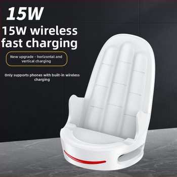 Bezdrôtová nabíjačka s magnetickou hlavou a zvislým stojanom, 15W rýchle nabíjanie, 2A výstup