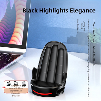 Ασύρματος φορτιστής με μαγνητική κεφαλή και κάθετη βάση, 15W γρήγορη φόρτιση, 2A έξοδος