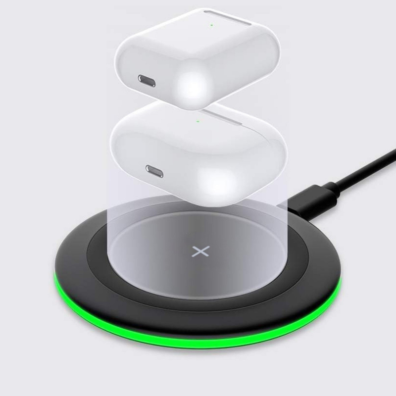 Okrugli stolni bežični punjač 15W, QC4.0, za Apple i Huawei telefone