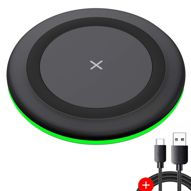 Okrugli stolni bežični punjač 15W, QC4.0, za Apple i Huawei telefone