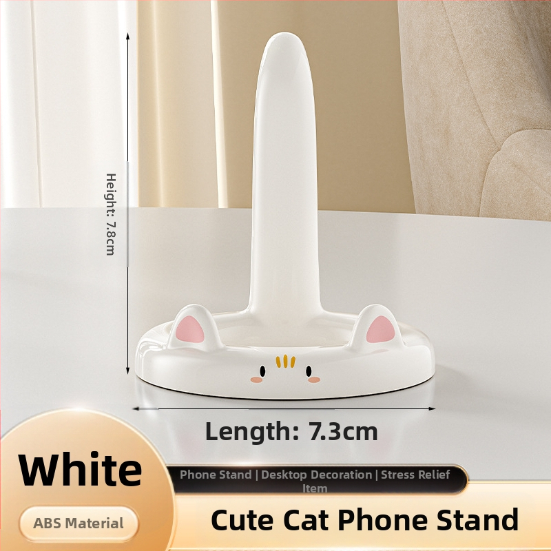 Držiak na telefón do kancelárie s motívom mačky, lazy stand, ABS materiál, kreatívny štýl