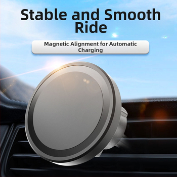 Automagnetický bezdrôtový nabíjač do auta pre iPhone – 15W rýchlonabíjanie QC3.0, 9V/2A, 12V/2A, držiak na telefón