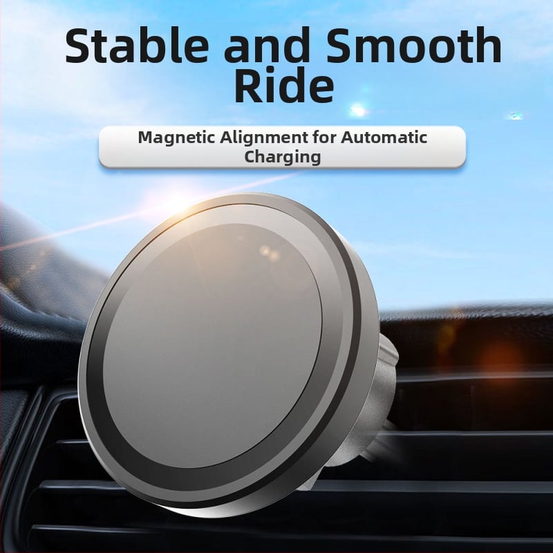 Automagnetický bezdrôtový nabíjač do auta pre iPhone – 15W rýchlonabíjanie QC3.0, 9V/2A, 12V/2A, držiak na telefón