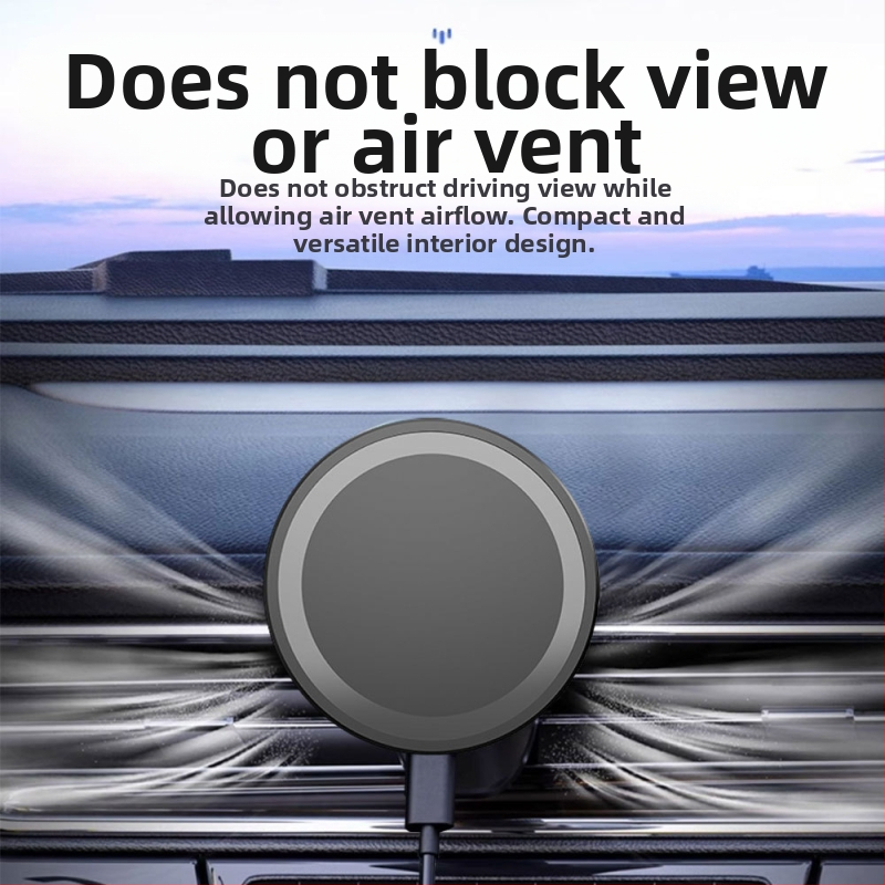 Automagnetický bezdrôtový nabíjač do auta pre iPhone – 15W rýchlonabíjanie QC3.0, 9V/2A, 12V/2A, držiak na telefón