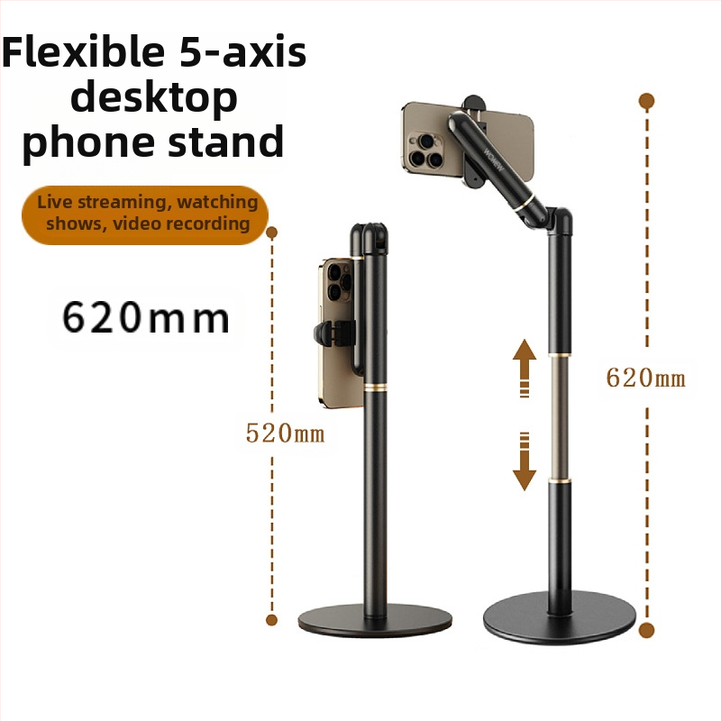 Augšējais fotografēšanas statīvs viedtālruņiem — universāls, magnētiskais turētājs tiešraides pārraidēm; materiāls: ABS + alumīnija sakausējums + silikons; saderīgs ar viedtālruņa kameru turētāju