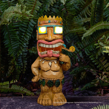 Long Source Figúrka zo syntetickej živice – TIKI Maya pochodňová ozdoba na dvore, materiál: plast a živica, balenie kartón