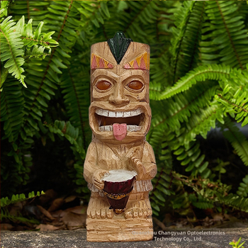 Long Source Φιγούρα από συνθετική ρητίνη – TIKI Maya φανάρι διακοσμητικό για αυλή, υλικό πλαστικό/ρητίνη, συσκευασία από χαρτόνι