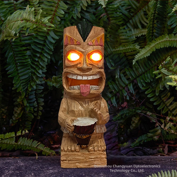 Long Source Φιγούρα από συνθετική ρητίνη – TIKI Maya φανάρι διακοσμητικό για αυλή, υλικό πλαστικό/ρητίνη, συσκευασία από χαρτόνι