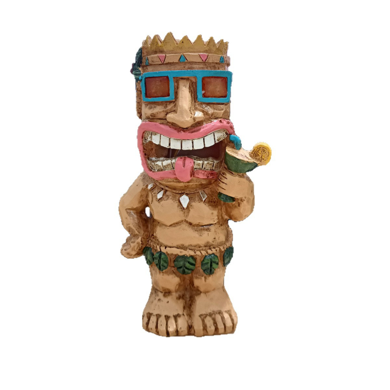 Long Source Фигура от синтетична смола – TIKI Майя факел за двор, пластмаса и смола, картонено опаковане