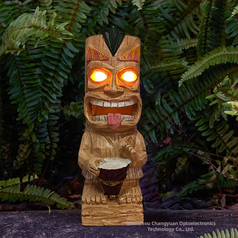 Long Source Figúrka zo syntetickej živice – TIKI Maya pochodňová ozdoba na dvore, materiál: plast a živica, balenie kartón