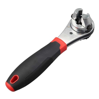 Yili Hardware трещотъчен регулируем ключ с открит край, полирано хромирано покритие, инструментална стомана, тегло 460 г