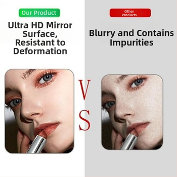 Задно селфи огледало за смартфони, преносимо мини огледало за грим за влогове и снимки, закалено стъкло, HD изображение, обща съвместимост