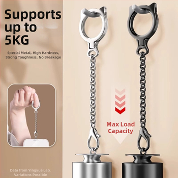 Ланярд за мобилен телефон с дизайн котешка глава, алуминиева сплав, метална катарама, отделям шнур, издръжлив