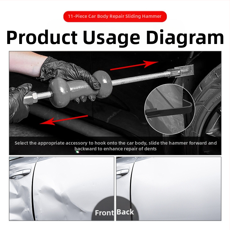 Musen tang Sliding Hammer Puller pre opravu preliačin karosérie auta