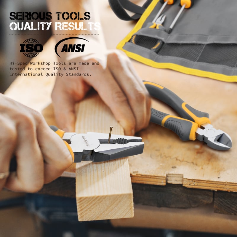 Daugiafunkcinis replės rinkinys su įstrižosiomis replėmis, vandens siurblių replėmis, reguliuojamu veržliarakčiu ir atsuktuvu