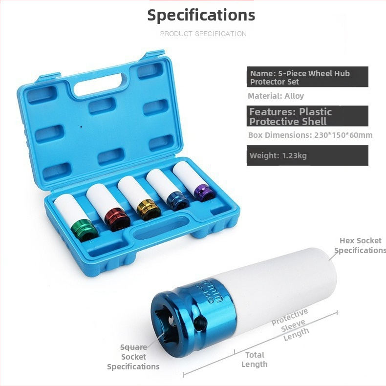 Predĺžený ochranný manžet pre pneumatický uťahovač, ochranný manžet na pneumatikách