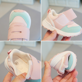 Αεράτα βρεφικά παπούτσια από PU πλέγμα, αντιολισθητική σόλα, Velcro κλείσιμο, για ηλικίες 12–36 μηνών