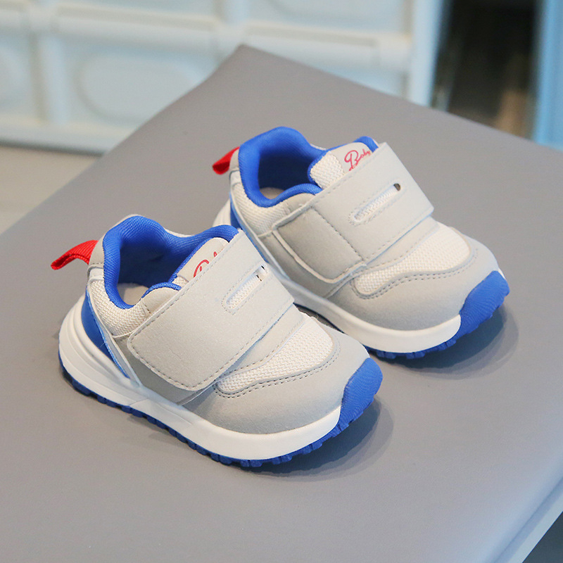 Prozračne dječje tenisice od PU mreže, protuklizna potplata, Velcro zatvarač, za djecu uzrasta 12–36 mjeseci
