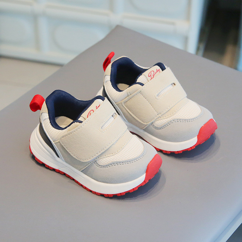 Prozračne dječje tenisice od PU mreže, protuklizna potplata, Velcro zatvarač, za djecu uzrasta 12–36 mjeseci