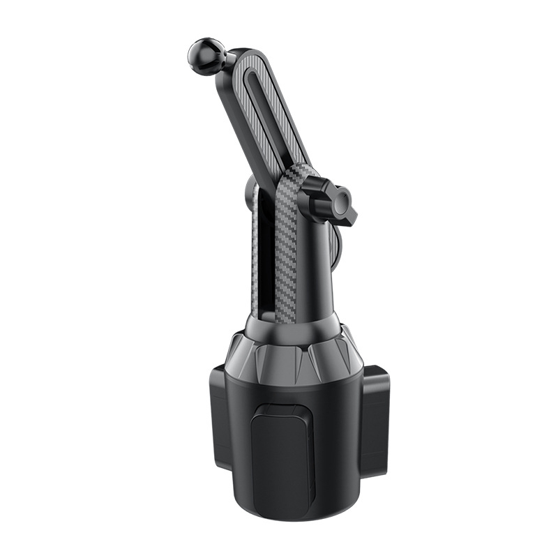 Автомобилен държач за телефон в държача за чаша, въртящ се на 360°, монтаж тип щракване, универсален