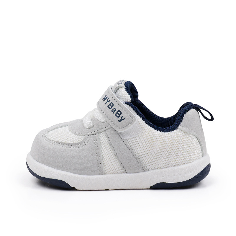 Cipele za bebe 12–36 mjeseci: protuklizne, prozračne, otporne na habanje, gornji dio od pamuka, Velcro kopča, niski gornji dio, srednja visina gležnja