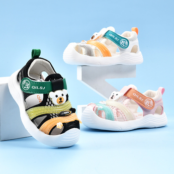 Plažne sandale za bebe i djecu - Unisex, mrežasti gornji dio, Velcro kopča, gumena potplata, prozračan, 1–3 godina