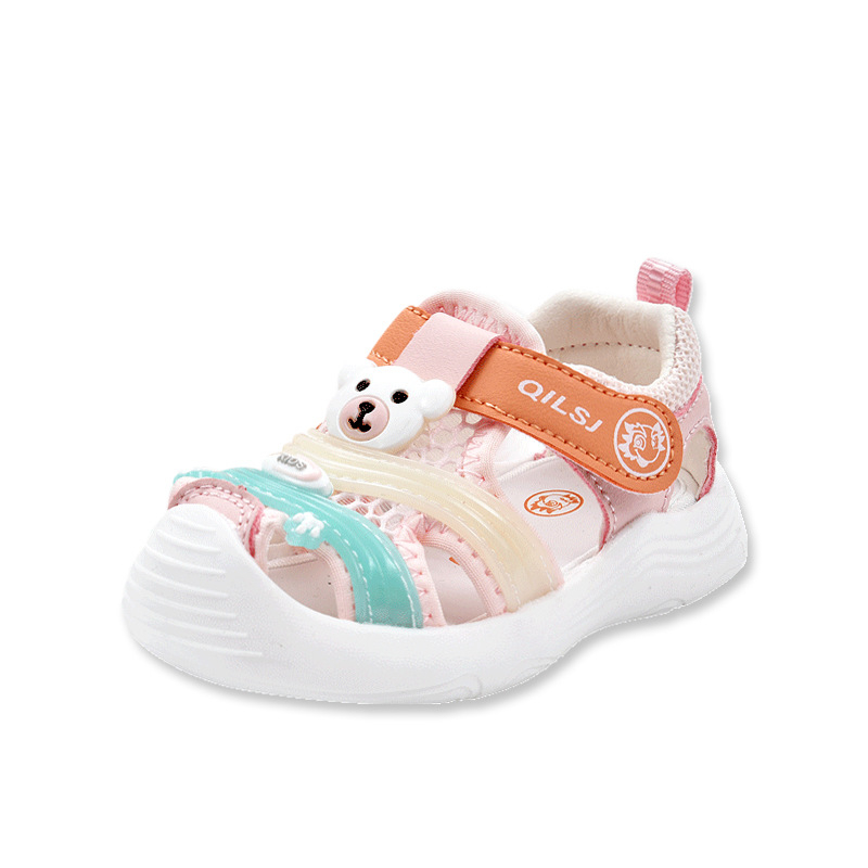 Plažne sandale za bebe i djecu - Unisex, mrežasti gornji dio, Velcro kopča, gumena potplata, prozračan, 1–3 godina