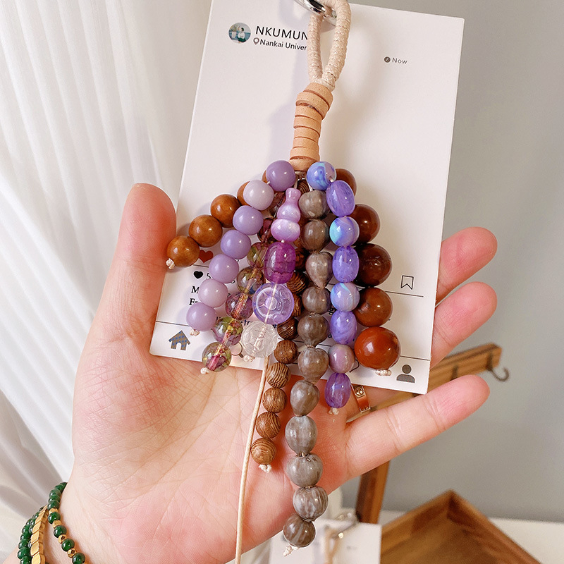 Haning Peach Bodhi Wish Seed privjesak za torbu i ključeve – platno, novi kineski stil, sladak dizajn