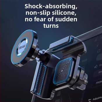 Tesla Model Y μαγνητική βάση τηλεφώνου αυτοκινήτου με αιωρούμενη οθόνη, snap-on τοποθέτηση, 10W ασύρματη φόρτιση