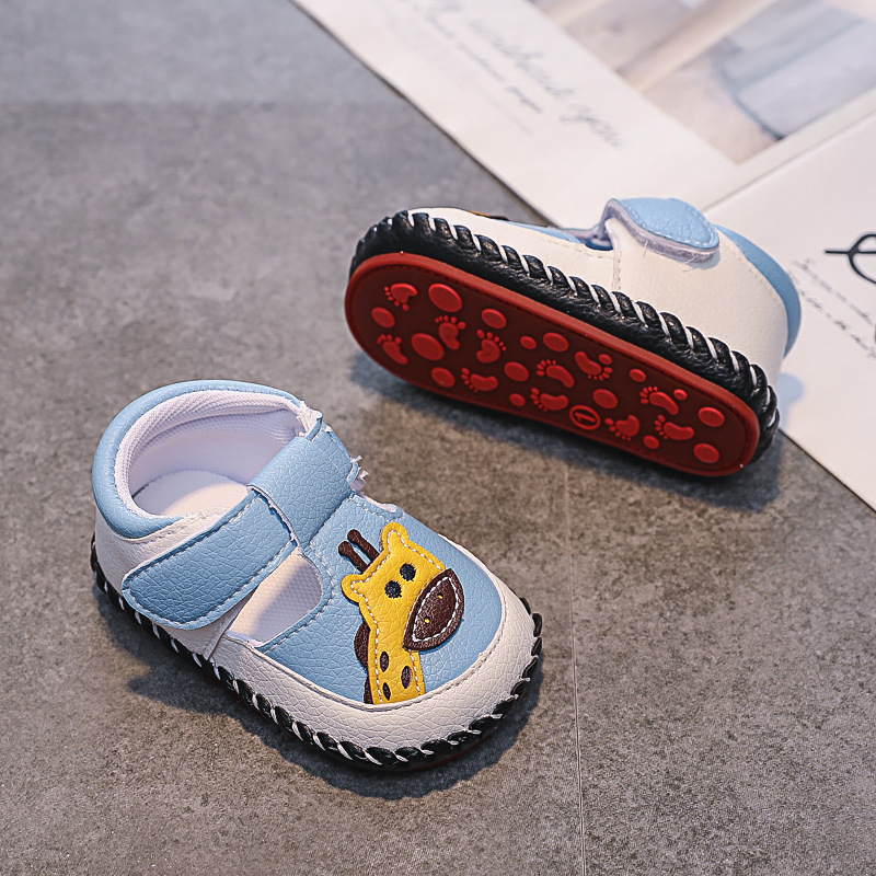 Nyári baba lábbeli puha talppal, légáteresztő, csúszásmentes, Velcro-zár; 12–36 hónap és 24–48 hónap