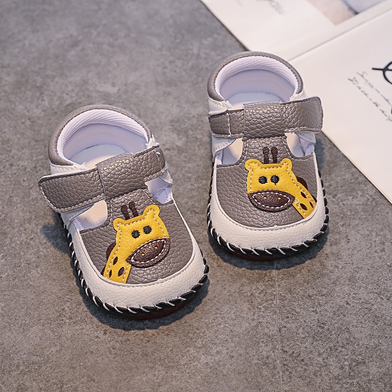 Nyári baba lábbeli puha talppal, légáteresztő, csúszásmentes, Velcro-zár; 12–36 hónap és 24–48 hónap