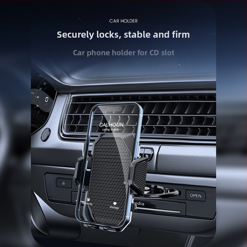 ZYhy автомобилен държач за телефон – въртящ се монтаж за CD слот, пластмасов, с възможност за персонализация