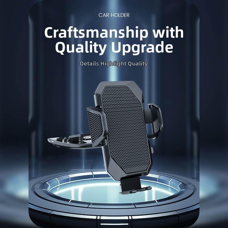 ZYhy držiak na telefón do auta – otočný držiak do CD-slotu, plast, s možnosťou prispôsobenia