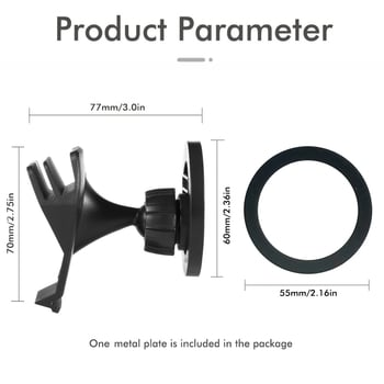 Στήριγμα κινητού για αεραγωγό Tesla, snap-on εγκατάσταση, για αυτοκίνητο