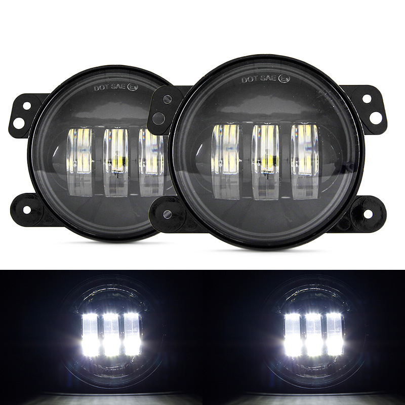 LED rūko žibintas Jeep Wrangler — 30W, 9-32V, IP67, suderinamas su Wrangler