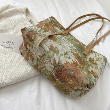 Drobė Tote rankinė, gatvės mada stilius, horizontali kvadrato forma, užtrauktukas, vidinė telefono kišenė, poliesterio pamušalas