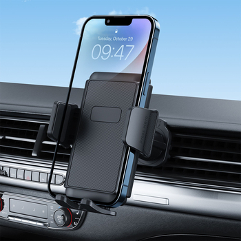 Държач за телефон в автомобил – вакуумен монтаж за табло, въртящ се, универсално съвместим за навигация