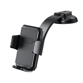 Държач за телефон в автомобил – вакуумен монтаж за табло, въртящ се, универсално съвместим за навигация