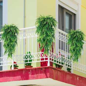 Plantă artificială agățătoare cu viță de ferigă din ratan simulată — plastic, personalizabilă, execuție semi-mecanică/semi-manuală (Chaokang Kai)