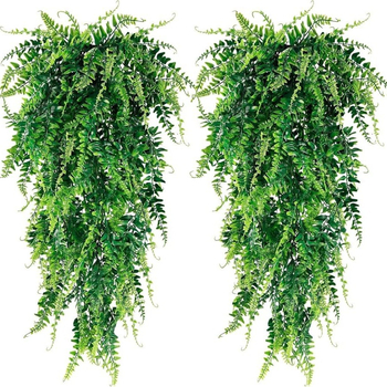 Plantă artificială agățătoare cu viță de ferigă din ratan simulată — plastic, personalizabilă, execuție semi-mecanică/semi-manuală (Chaokang Kai)