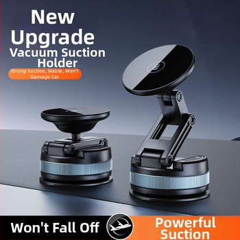 Držiak na mobil do auta so sacím uchytením, magnetickým vákuovým dizajnom, skladacím dizajnom