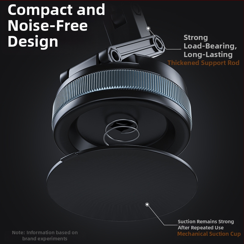 Držiak na mobil do auta so sacím uchytením, magnetickým vákuovým dizajnom, skladacím dizajnom