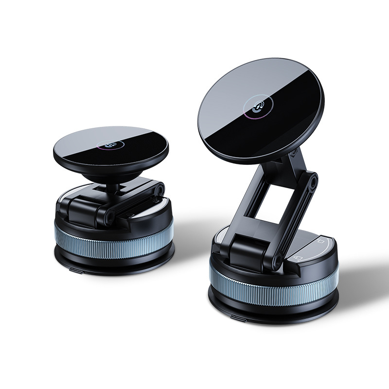 Автомобилен държател за мобилен телефон с вакуумна магнитна стойка, сгъваем дизайн за предното стъкло