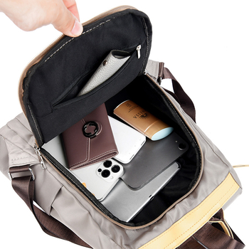 Ženski ranac s zaštitom od krađe za gradske potrebe | Oxford tkanina, Veliki pretinac za prijenosno računalo, Unutarnji sloj, Vodootporan