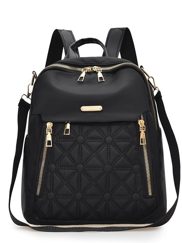 Nylon gradska ruksak, street fashion stil, vodootporan i otporan, zatvaranje na zip, proljeće 2025