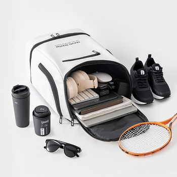 Τσάντα θαλάσσης με διαχωρισμό υγρού/ξηρού, κυβοειδούς σχήματος, πολυεστέρας, πολυλειτουργική για ταξίδια