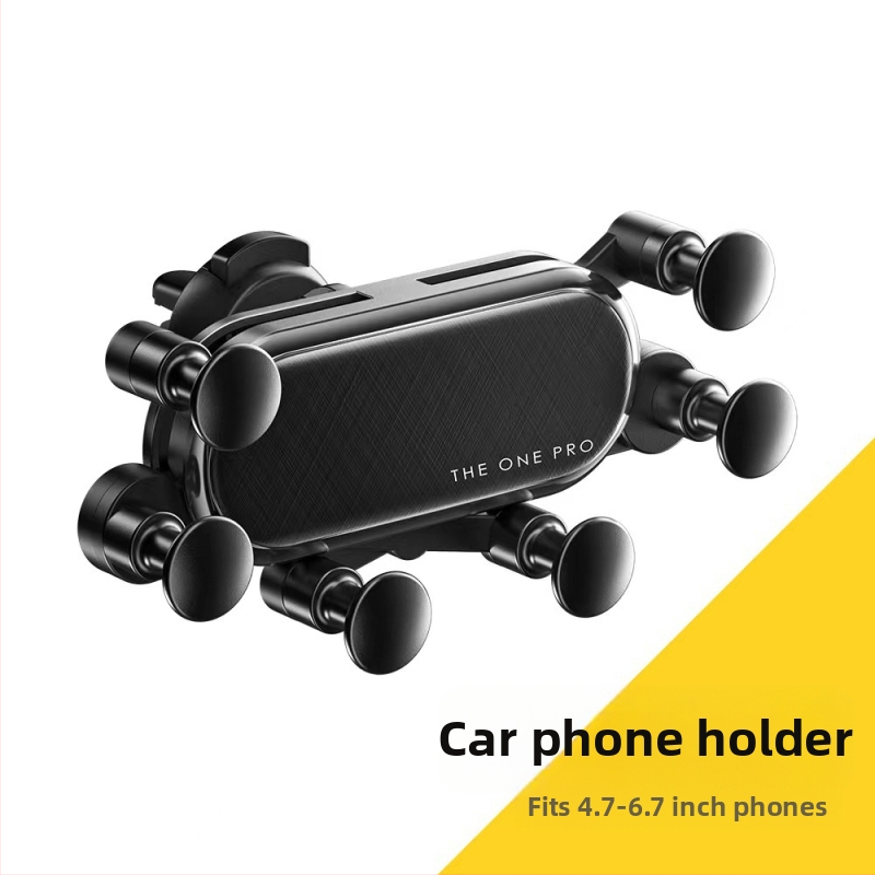 Držiak na telefón do auta na výduch so šesťbodovým gravitačným vysúvacím mechanizmom