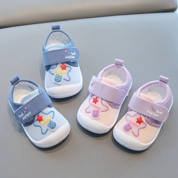 Παιδικά αθλητικά για 12–36 και 24–48 μηνών, με διαπνέον πάνω μέρος από βαμβακερό ύφασμα, αντιολισθητική σόλα, κινεζικού στυλ