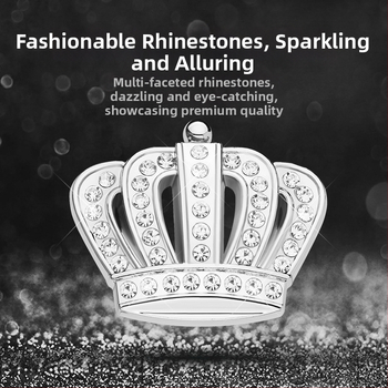 Αυτοκόλλητο εμβλήματος αυτοκινήτου με κορώνα - κράμα ψευδάργύρου, ενθέσεις κρυστάλλων διαμαντιών, προσαρμόσιμο