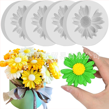 Daisy gėlių silikoninė forma žvakėms, nereguliarus stilius (Brand: Other; Import: No; Category: Butter scraper; Style: Irregular)